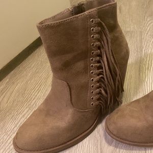 Fringe booties